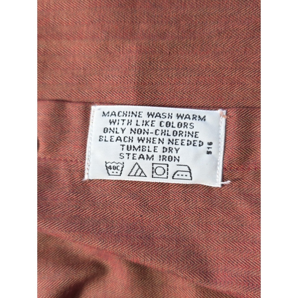 Kenneth Cole Shirt Mens 16 34/35 Red Long Sleeve Button Up NWT Cotton - Picture 6 of 8